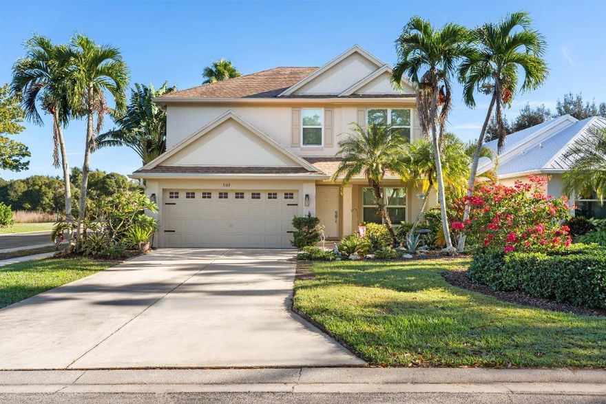This beautifully maintained 4-bdr, 2.5-ba CBS pool home, perfectly situated on a lushly landscaped corner lot in the desirable Palm Pointe community of Martin Downs.... Features a new roof, Impact Windows, and A/C, offering peace of mind and move-in-ready comfort. The spacious interior flows seamlessly from the bright living areas to a private outdoor oasis with a sparkling pool... perfect for relaxing or entertaining. Enjoy the Florida lifestyle at its finest, with  amazing community amenities including a clubhouse, pool, tennis courts, pickleball, and basketball...all with an unbelievably low HOA fee! Conveniently located near I-95, the Turnpike, top-rated schools, dining, shopping, and all that beautiful Palm City has to offer. Homes in Palm Pointe rarely come on the market.