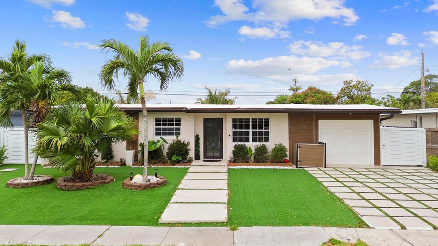 Beautiful single-family home located in the heart of West Palm Beach! This spacious residence features 3 bedrooms plus den and 3.5 bathrooms, offering the perfect blend of comfort and style. Enjoy a fully remodeled kitchen with stainless steel appliances and quartz countertops, tile flooring throughout, water filtration system and washer and dryer. Step outside to your private oasis featuring a sparkling pool, lush artificial turf for low-maintenance outdoor living, and a gazebo with an outdoor kitchen—perfect for entertaining and family gatherings. The property also offers a spacious driveway and is centrally located just minutes from I-95, pristine beaches, downtown West Palm Beach, and Palm Beach International Airport. Don't miss this incredible opportunity. Make this home yours today!