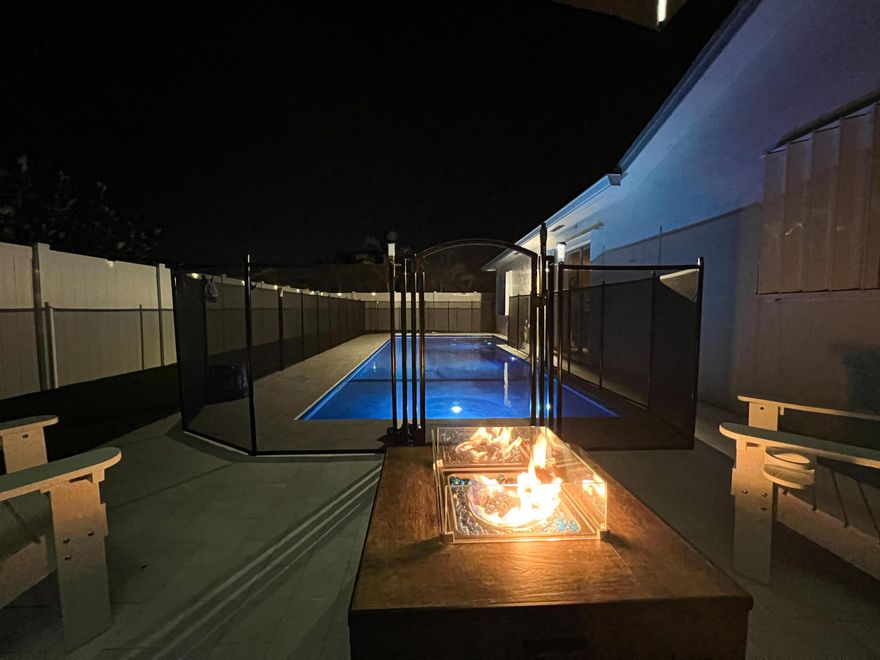 1st and security Only with Full price rent / Move in ASAP no association approval required.  Available on or before April 1st This beautiful 3 Bedroom Pool home comes with a Salt Water Heated Pool, Amazing Fenced in Backyard, and Artificial Grass throughout the backyard AND front yard. Have Pets, no worries, the Owners are Pet Friendly and have a Dog Walking area on the side of the house. There is a beautiful upgraded spacious kitchen, 3 spacious bedrooms, plus upgraded bathrooms. The garage also has an EV / Tesla charger. No lawn maintenance required, and Pool Maintenance is included with the rental payment.