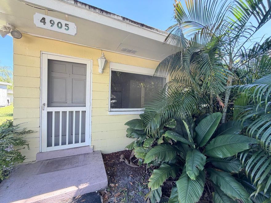 Nestled in the highly sought-after Highland Pines neighborhood, this charming cottage-style home sits on a spacious ¼-acre lot with no HOA and endless possibilities. Plenty of room to add a pool, expand the existing home, build a guest house, garage, studio apartment, or create your dream backyard oasis. Bring your boat, RV, commercial vehicles, and trailers with no HOA restrictions. Located in a quiet neighborhood with nice neighbors and country-style charm right in the middle of the city, this property offers incredible flexibility and investment potential.  This home can function as a single-family residence, duplex-style setup, or income-producing property. The primary suite features its own private entrance and bathroom, creating the opportunity to rent the home as a 2-bedroom/1-bath Nestled in the highly sought-after Highland Pines neighborhood, this charming cottage-style home sits on a spacious ¼-acre lot with no HOA and endless possibilities. Plenty of room to add a pool, expand the existing home, build a guest house, garage, studio apartment, or create your dream backyard oasis. Bring your boat, RV, commercial vehicles, and trailers with no HOA restrictions. Located in a quiet neighborhood with nice neighbors and country-style charm right in the middle of the city, this property offers incredible flexibility and investment potential.  This home can function as a single-family residence, duplex-style setup, or income-producing property. The primary suite features its own private entrance and bathroom, creating the opportunity to rent the home as a 2-bedroom/1-bath and separate 1-bedroom/1-bath setup, or as a full 3-bedroom/2-bath home. Lease immediately after purchasing with no rental restrictions, making this an amazing opportunity for investors, Airbnb potential, or multigenerational living.  Inside, the home is bright and spacious with a great layout and flow, filled with natural light throughout. Features include tile flooring throughout, vaulted ceilings, shiplap tongue-and-groove wood ceilings with crown molding in the second bedroom, crown molding in the third bedroom, ceiling fans with lighting, and plenty of closet space. The primary suite offers French doors leading to the patio, while the second bedroom also has sliding glass doors to the outdoor space. Washer and dryer are conveniently located inside the home. CBS construction with a 2011 roof adds peace of mind.  This property is truly a blank canvas waiting for its new owner to renovate and customize to their own taste and style. Incredible equity appreciation opportunity with neighboring comparable properties within a half-mile selling in the $1M+ range. Perfect for a buyer looking to renovate and flip, expand, or hold as a long-term investment. The fully fenced yard with lush landscaping offers plenty of room for pets, children, gardening, or entertaining.  Located right off Northlake Boulevard near Military Trail, this prime location is close to Publix, shopping, restaurants, cafes, hospitals, and major highways, while being only a short drive to the beach, Palm Beach International Airport, and just minutes from PGA National Resort. Situated within an A-rated school district, this property offers location, flexibility, and opportunity all in one.
