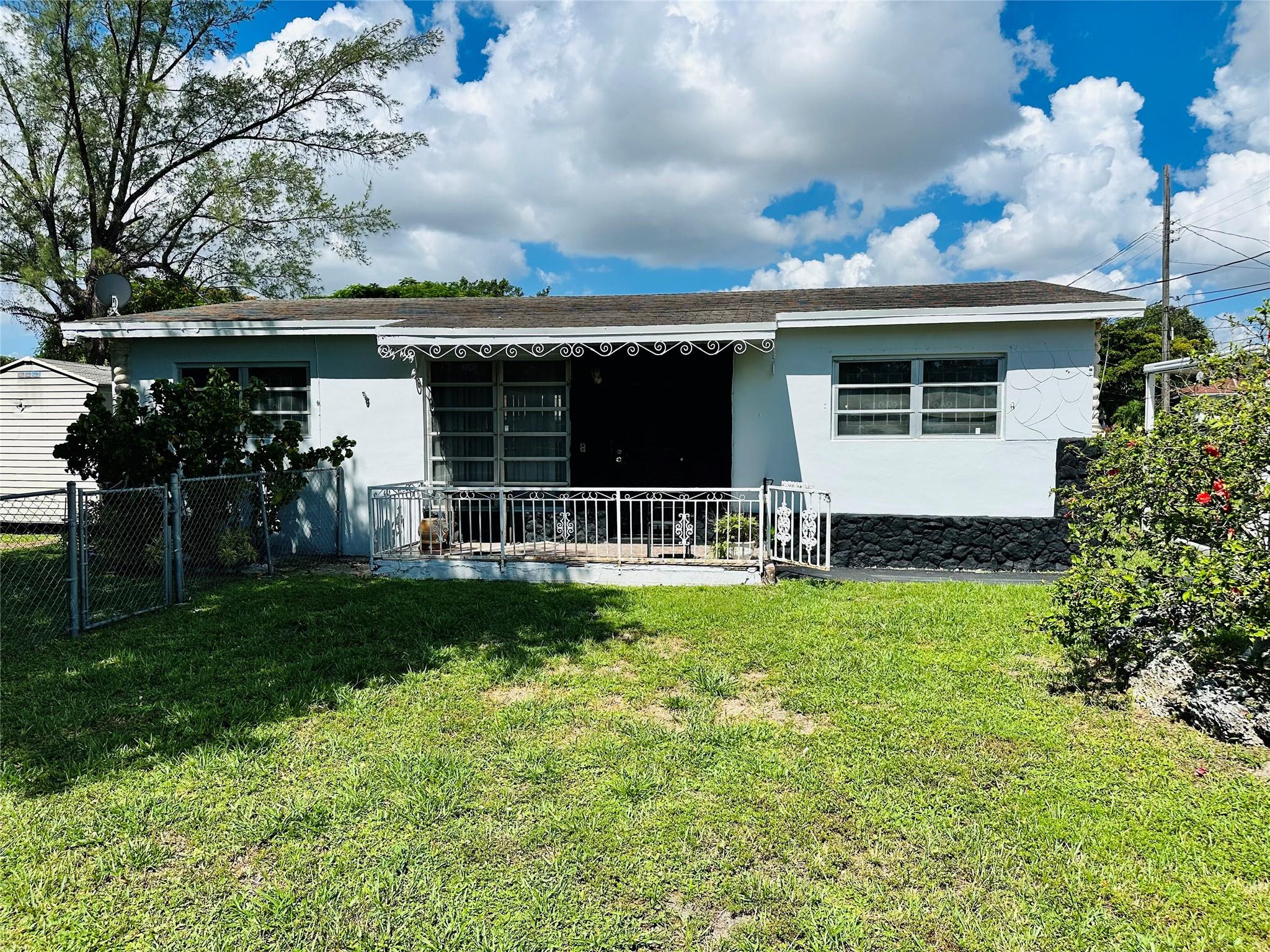 Completely renovated three bedroom, two bathroom single family home. Enjoy the open layout with a split floorplan. Property sits on a double lot with plenty of space for backyard entertainment and family fun. Minutes away from shopping major highways, and Miami Airport. New stainless steel appliances to be installed.