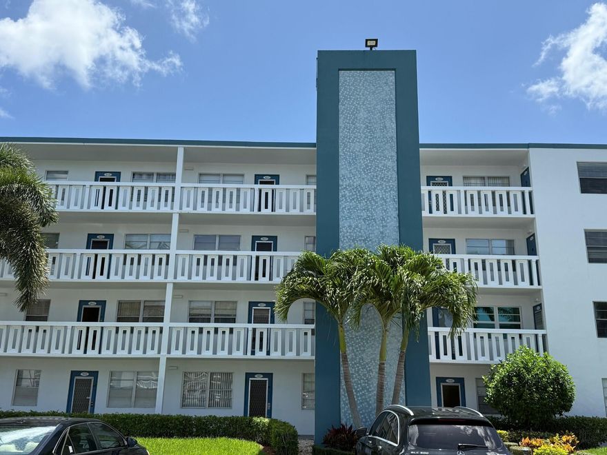 Welcome to this 2-bedroom, 1.5-bath, 1008 sq ft condo in the well-kept Exeter section of Century Village Boca Raton ideal for full-time or seasonal living. Enjoy peaceful lake views from your screened balcony. The building is financially sound with strong reserves, no special assessments, and completed SIRS and reserve studies. Century Village offers exceptional 55+ amenities: clubhouse, indoor/outdoor pools, fitness center, tennis, pickleball, social events, & courtesy buses. Dues Inc: water, garbage, basic cable/internet. Priced accordingly & sold as-is.