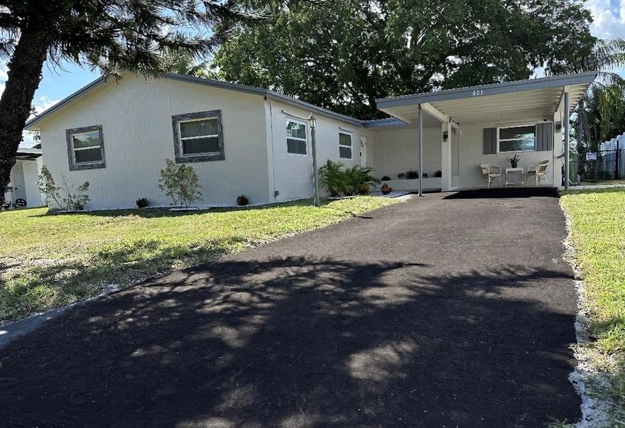 Beautiful and spacious move-in ready home perfectly located in the heart of Margate! Close to shopping, restaurants, major highways, and public transportation. Features 3 bedrooms, 2 bathrooms, plus a den/office that can be used as a 4th bedroom and an extra laundry room. Completely remodeled with new roof, new A/C,   open kitchen with quartz countertops and new stainless-steel appliances. Large family room with canal view, fenced yard with private deck, avocado tree. No HOA!  Enjoy your private waterfront deck with beautiful canal views and space for your own boat! Spacious backyard for barbecues and gatherings. Move-in ready, FHA approved, with ample parking and a covered carport. Don’t miss this amazing opportunity!