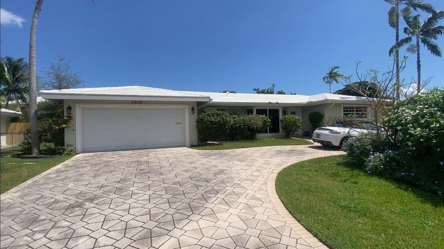 This home offers an opportunity to live in one of the best neighborhoods in Fort Lauderdale at lot value.  Remodel the existing home and utilize its excellent layout or tear down and build new.  It offers a split layout, 2 car garage and pool on a 100 x 100 lot.