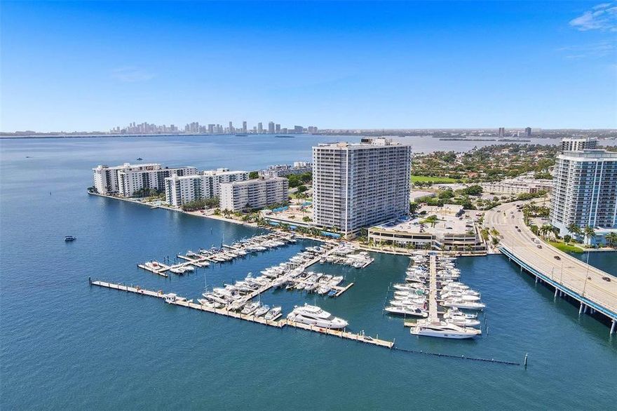 PRICE TO SELL! Beautifully updated SE corner unit on the 24 line featuring 25-inch porcelain floors, newer kitchen and bathrooms, and stunning bay and pool views from most rooms. Offered fully furnished. Full-service building with bayfront pool, restaurants, doorman/security, marina, and dry cleaning. Prime North Bay Village location between Miami Beach and Downtown Miami, close to Bal Harbour Shops, airports, and waterfront dining.