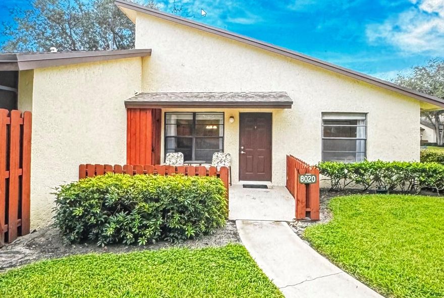 Stylish, Turnkey Villa Living in Hobe Sound!Step into this beautifully updated, bright and airy 2-bedroom, 2-bath villa (approx. 1,026 sq ft) nestled in the peaceful, well-maintained community of Villas of Hobe Sound. Vaulted ceilings and tile flooring throughout provide a seamless flow, while the split-bedroom layout offers ideal privacy. The open living/dining area leads to a screened patio -- perfect for relaxing or entertaining.Enjoy very low-maintenance living with HOA-paid exterior maintenance, and a community clubhouse and pool steps away. Located just minutes from the pristine beaches of Hobe Sound and the charming downtown scene, this villa blends convenience with tranquility. With its fresh updates and move-in readiness, this is an excellent opportunity for full-time reside