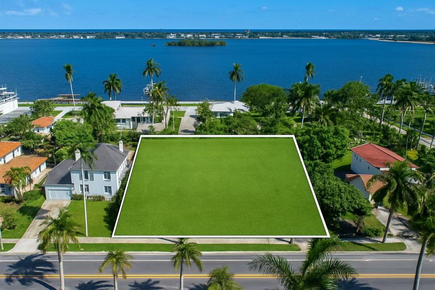 Rare, buildable 12,056 sqft lot in the heart of the Southland Park section of West Palm Beach. The existing home is NON-CONTRIBUTING and can be torn down, allowing for maximum design flexibility. The second floor allows for views of the Intracoastal, enhancing the property's exceptional location, just one house off the water, on esteemed Washington Road. Southland Park is zoned for the Palm Beach Island Public School District and power lines are already underground. Mature landscaping includes mango and starfruit trees. Survey and Elevation Certificate included in Documents tab.