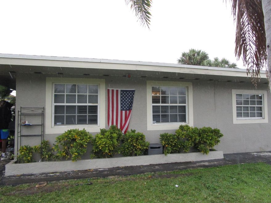House has some upgrades and needs cosmetic rehab. Buyer responsible for verifying all zoning, building requirements, code enforcement status, and permitted uses with the City of Riviera Beach.