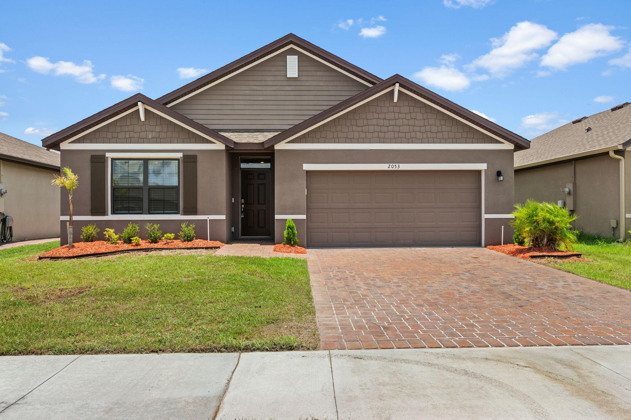 Don't look any further, fall in love with this almost new home. Easy move in, only first and security NO last month needed. This light and bright spacious home offers SS appliances, split floor plan, full size washer- dryer, ceiling fans with light in every room. Cypress Bay is a gated community has pool, close to Publix, shopping and dining. Don't miss this opportunity.
