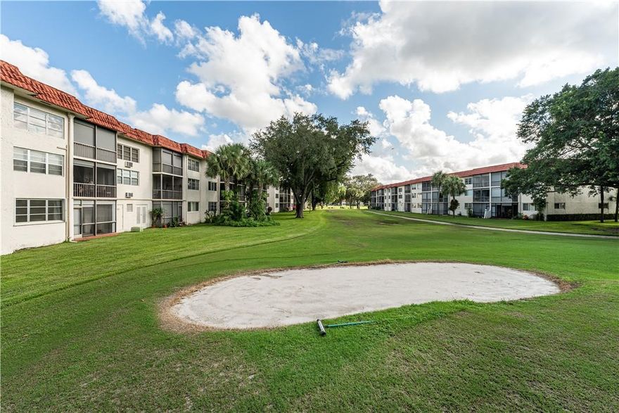 BACK ON THE MARKET! FIRST FLOOR PHASE IV, 2BR/2BA. ENJOY BEAUTIFUL SUNSETS overlooking the 11th green on the Par 3 golf course. Tiled throughout. Upgraded Vanities. The kitchen features natural wood cabinetry, tiled counters, and a tiled backsplash. RECREATION LEASE PAID UP IN FULL! 24 hr guard gated 55+ community. FREE GOLF (EXCEPT FOR CART FEES). Two 18 hole golf courses (Championship PGA + Par 3), 14 tennis courts, 7 heated pools, theater, fitness center, pool & ping pong tables, Pickle Ball and Bocci courts, restaurant, courtesy bus, sauna, car wash, electric car charging station, BBQ's, shuffleboard. GREAT HOLLYBROOK LIFESTYLE!