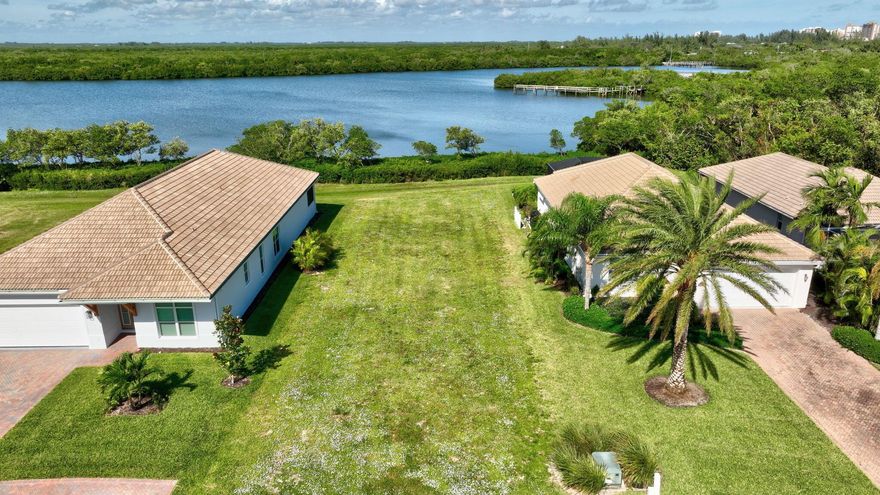 Custom build your riverfront island dream home on North Hutchinson island. One of just a few remaining lots available to build in the sought after Riverpointe of the Sands community with deeded beach access and separate marina.