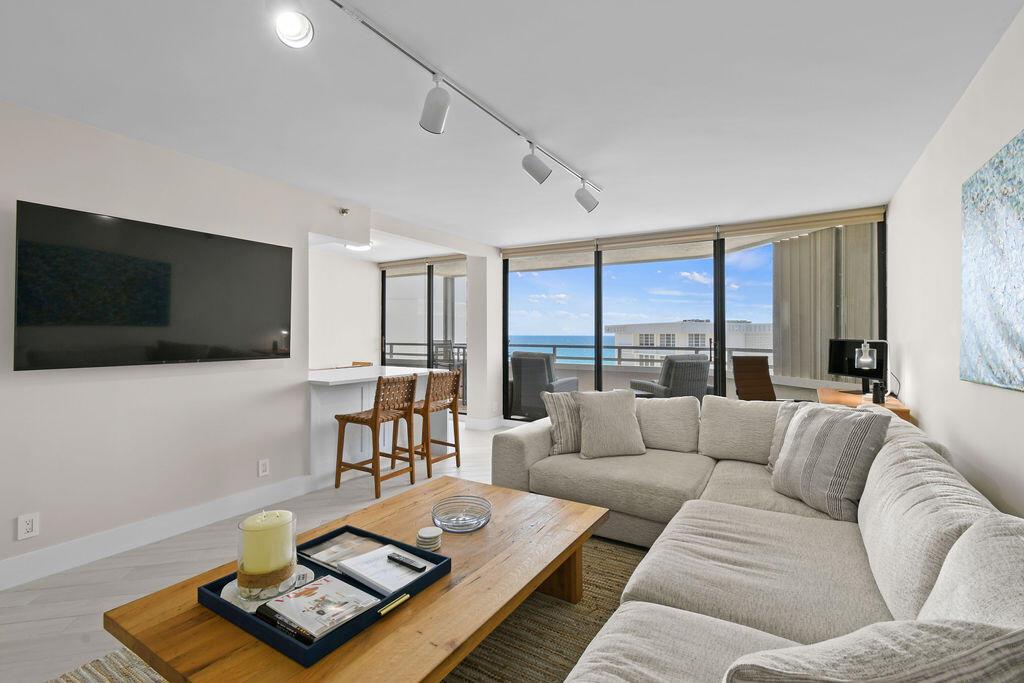 Available for season and off-season! This updated, oceanfront condo is located directly on the beach in the esteemed Concordia East building! Boasting direct oceanfront views, this condo offers 2 bed/2 bath with a spacious balcony. This furnished and updated unit offers an in-unit washer/dryer.