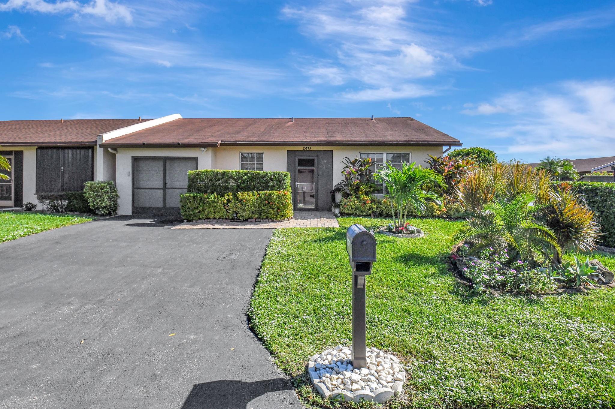 Beautifully remodeled top to bottom, this 2 Bed, 2 Bath corner Villa w/1 car gar is JUST WHAT YOU HAVE BEEN WAITING FOR! Located in the Premiere Las Verdes gated comm in the heart of Delray Bch, this home has luxury designer renovations to the detail incl top of the line ss appl in kit, waterproof lam flrs, marble countertops & sills, Italian tile accent walls, crown molding, hurricane impact sliding glass drs w/internal mini blinds, ceiling fans in every rm, recessed lighting thru-out, new A/C & water heater & new washer/dryer in garage. Private patio perfect for entertaining! This active adult community offers 3 pools, clubhouse, tennis, gym, library, billiards, shuffleboard, classes, shows & more! Only 6 miles from the chic Delray Downtown restaurants, shops & beach. Assoc. Claims 55+