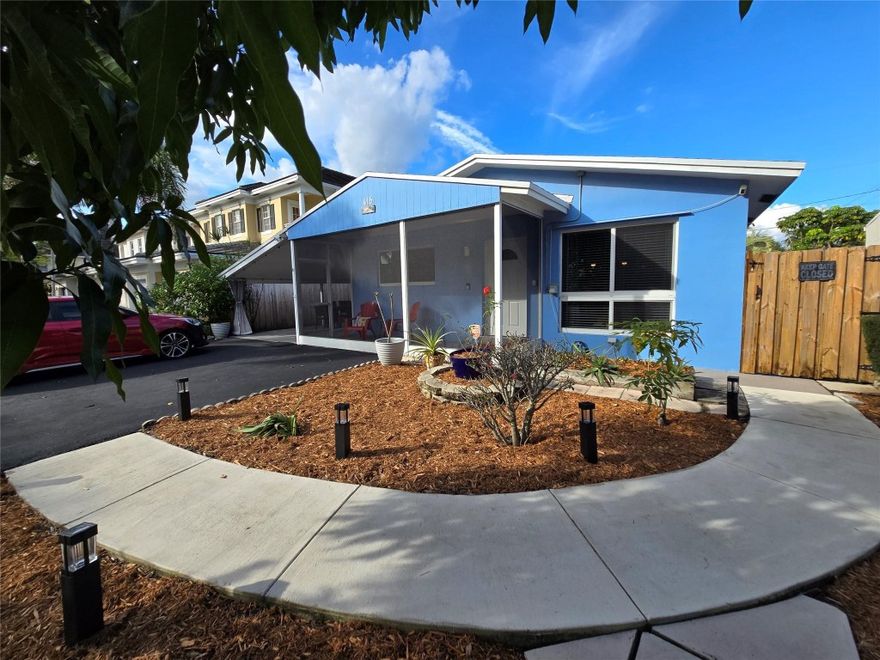 Available NOW for ANNUAL lease and super easy to show! Super cool vibes with this lovely charmer. Awesome POOL and SUNDECK - Unfurnished OR Furnished. Pride of ownership is easily seen with this super clean apartment. Secure entry. Light-filled, fully remodeled unit with no shared walls. Features new floors, modern kitchen/bath, impact windows, and new appliances. Keep cool with central AC and safe with impact windows and nice window treatments. Easy parking for 2 cars. Pool and patios with lush landscaping, ideal for relaxing or entertaining. Ideally situated in a vibrant and safe neighborhood with easy access to public transportation, shopping, dining and entertainment. Coin operated washer and dryer on premises. Lease payment includes water, trash, landscaping and pool service.