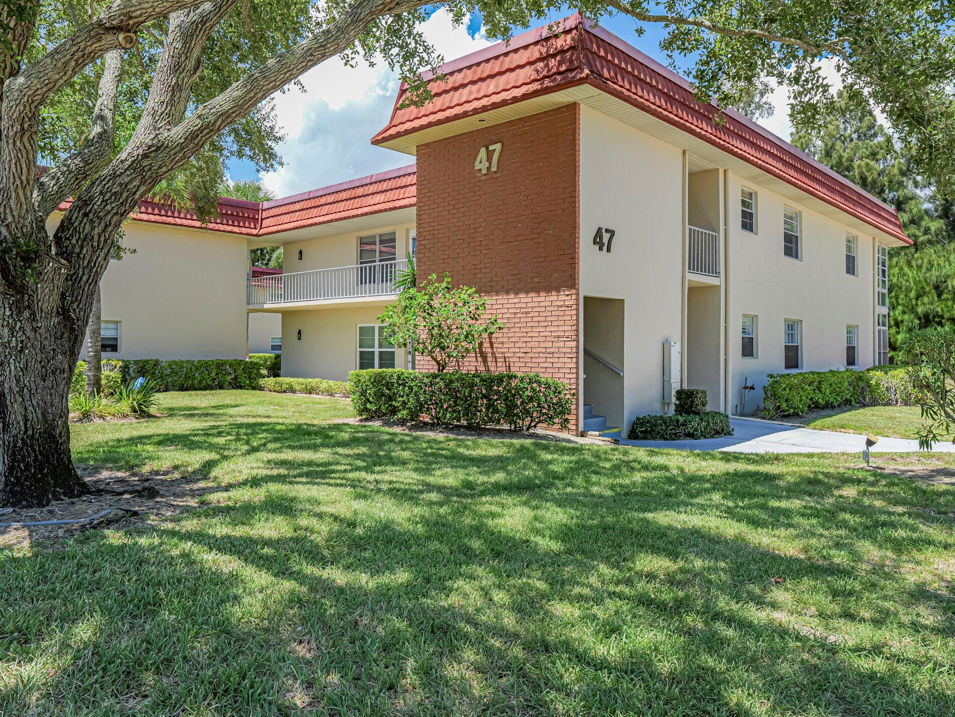 THE BEST DEAL IN VISTA ROYALE! This beautifully maintained 2-bed, 2-bath condo in the active 55+ community of Vista Royale istucked among majestic Australian Pines & the golf course, offering rare privacy while still being just a short walk to it all. Recent updates: 2022 roof + 2025 concrete restoration, w/ all assessments paid in full for peace of mind. HOA fee covers water, sewer, trash, cable, & access to endless amenities--4 clubhouses w/heated pools, fitness centers, an on-site restaurant, & so much more. Mangrove Sands- Vista Royale's on-site 27-hole course is ranked among FL's Top 10! Super convenient to everything Vero has to offer & more!