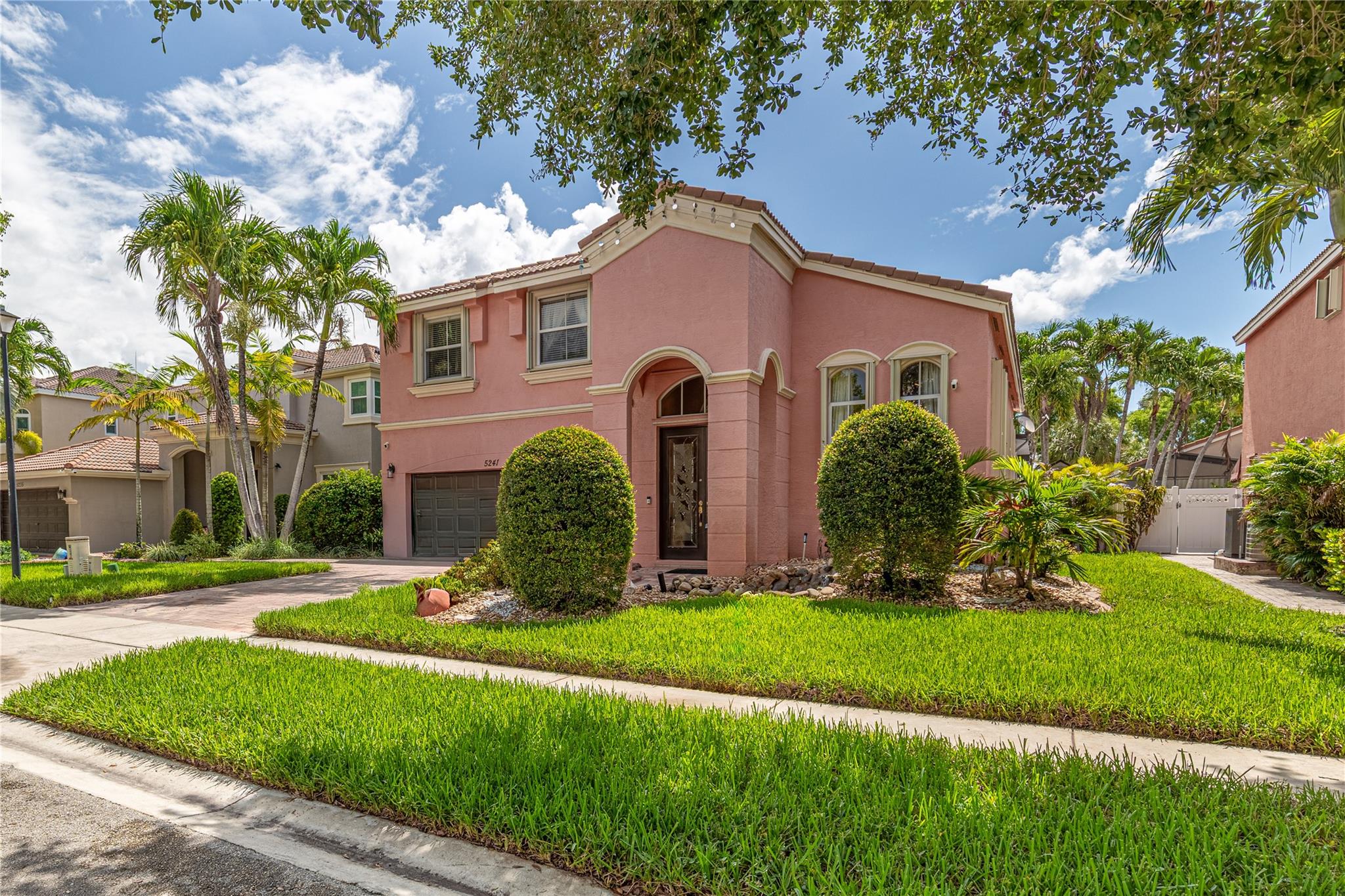 Imagine coming home to this beautiful 4/3 home in Riviera Isles II. The charming curb appeal invites you into a spacious living area that's ideal for family gatherings or quiet evenings. The kitchen offers granite countertops and ample counter space. The 3 generous bedrooms gives you a private retreat while the 3 full baths ensure comfort and easy for everyone. The 4th bedroom is currently being used a media room on the 1st floor. Experience the evenings on your covered lanai with insulated roof for those hot evenings. The spacious fenced backyard has room for a pool. There's a 2car garage for parking and additional storage. You'll have access to parks, and a soon to be new mall. Come and experience the warmth and charm this home has to offer. Your new beginning starts here!!!!!!