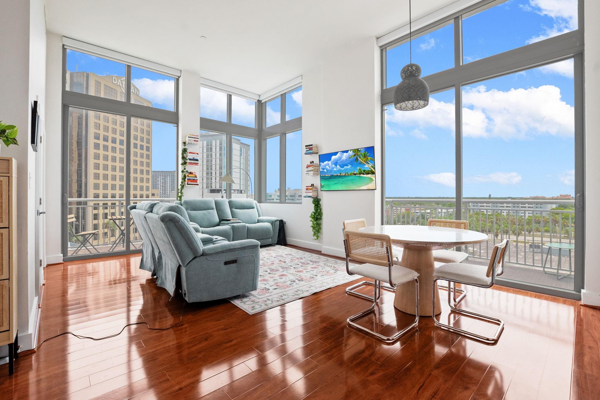 Experience the height in luxury urban living in the vibrant heart of Downtown Dadeland. This rarely available unit offers 2 master suites both with ample closet space. Perfectly designed with a convenient 1/2 bath for your guest. 2 corner balconies perfect for outdoor entertaining. Soaring 13 foot ceilings, creating a sense of grandeur & space. Bright & light corner windows flooding the interior with natural light. Kitchen offers brand new stainless steel appliances with granite counter tops & large pantry great for storing all your favorite snacks. High efficiency AC unit installed in 2022. Electric black out shades in each bedroom. Brand new full size washer & Dryer.