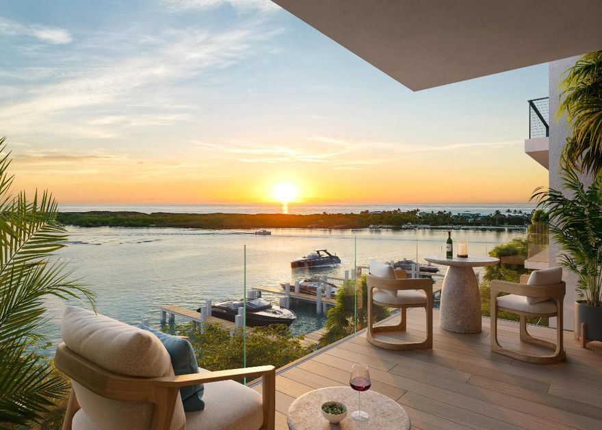 Forte Luxe, Jupiter's newest peninsula waterfront address, is a boutique collection of 17 finely appointed townhomes, boasting protected panoramic views of Bahama blue water. The lucky few residents will enjoy modern, Alfonso Jurado designed townhomes offering premium finishes selected by local renowned designer, Interiors by Steven G. Each residence will offer a tastefully appointed modern kitchen, in home elevator, rooftop terrace, summer kitchen, and a whole house generator. Optional dipping pools are available, as are a limited number of boat slips for vessels up to 50 feet, with no fixed bridges separating you from the Jupiter Inlet. Forte Luxe will also offer an infinity pool exclusively for residents. Sales gallery now open by appointment only!