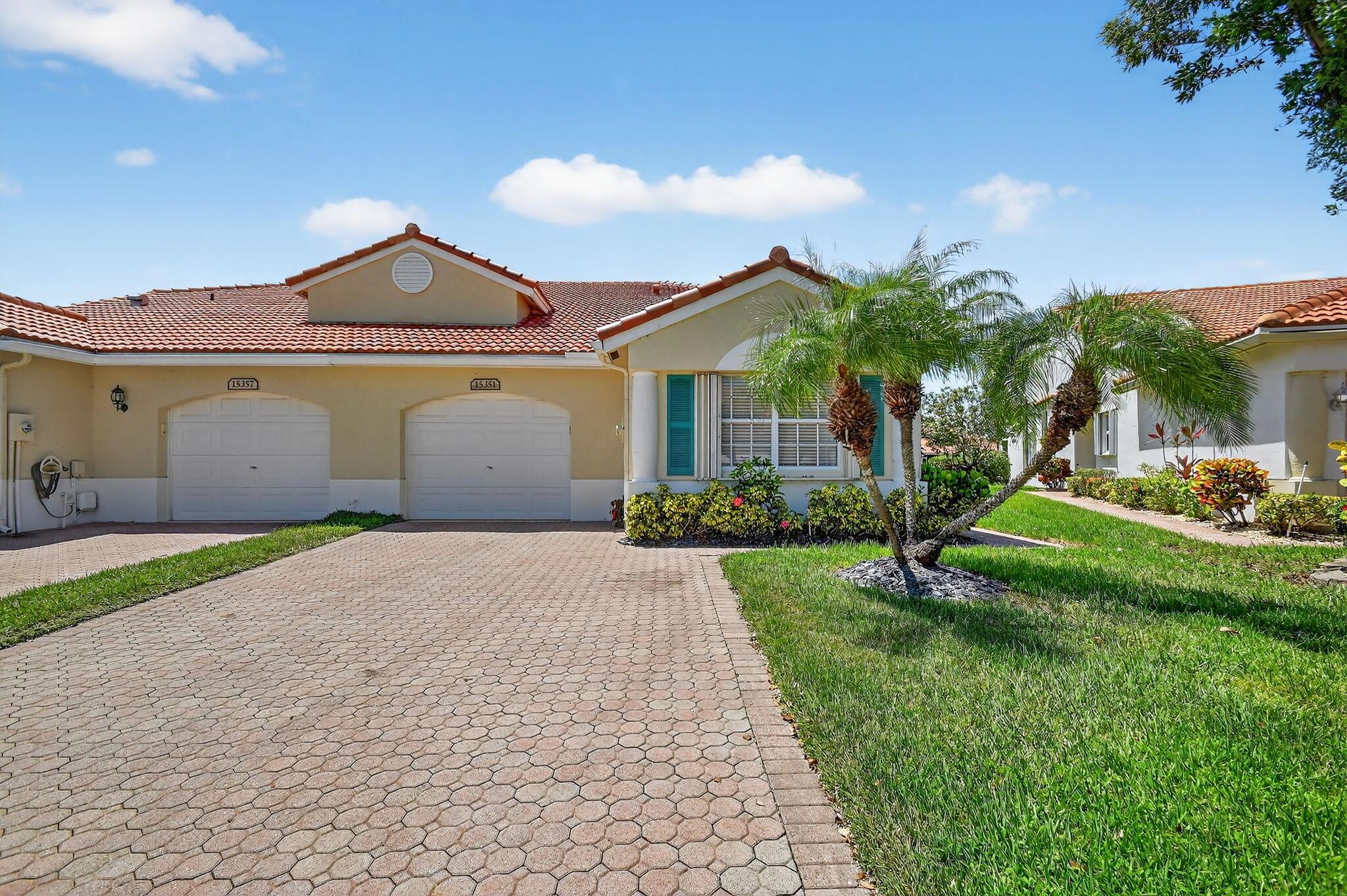 Don't miss this beautifully and immaculately maintained 2-bedroom plus DEN villa. Mr. and Mrs. Clean live here!! One of the largest models in Floral Lakes. Recent upgrades include a new roof (2024), new water heater (2025), and A/C (2017). Accordion shutters throughout provide peace of mind and storm protection.The updated kitchen showcases white cabinetry, granite countertops, and stainless steel appliances--perfect for both everyday living and entertaining. The open floor plan, vaulted ceilings, and an enclosed patio add extra living space and a welcoming atmosphere for family gatherings.Located in the vibrant Floral Lakes community, residents enjoy amenities such as tennis courts, pickleball, an active card room, clubs, shows, and so much more. This is truly a Must See!!