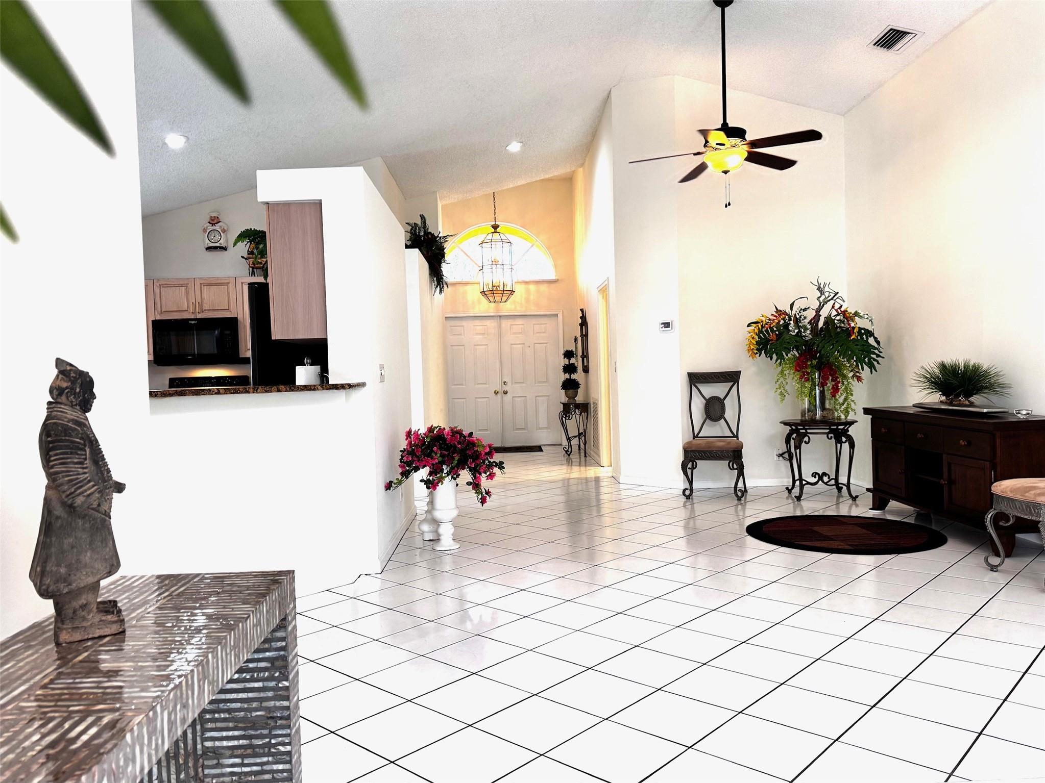 LOCATION. VALUE. SPACE. ALL IN ONE HOME! Welcome to this 3BR/2BA single-home plus versatile den (as a 4th bedroom/office/playground or gym), with 2 car garage and newer roof (2018). Open layout with vaulted ceilings, tiled floors throughout the main living area, dining & family areas. Primary suite features walk-in closets and bath with Roman tub, shower & dual sinks. Enjoy a fenced patio ideal for family BBQs and gathering. Clubhouse with pool, playground. Prime location close to shopping, schools, beaches, entertaiment & highways. Priced to sell! Make it your own! This property truly checks all the boxes. Don't miss your chance!