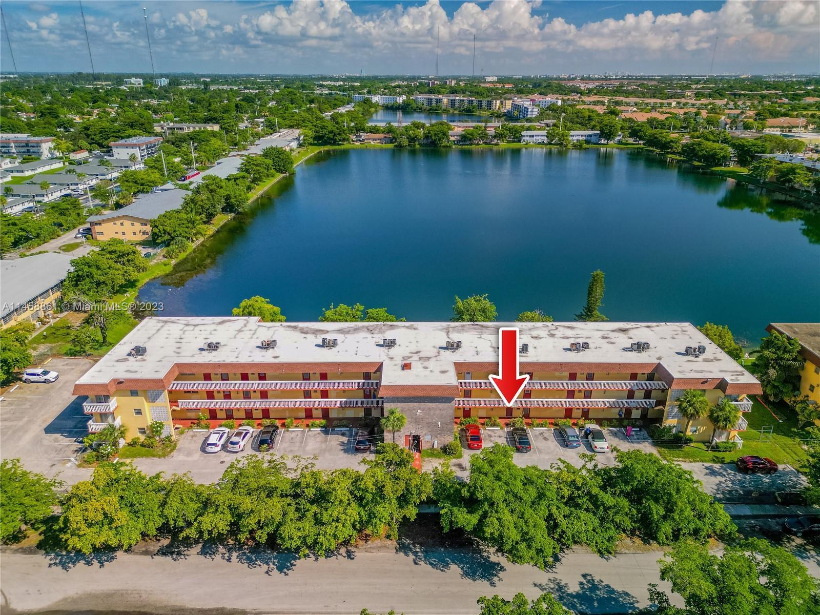 This is a beautiful newly renovated 1 bedroom with an enclosed patio which CAN BE 2ND BEDROOM OR DEN OFFICE OR NURSERY, 1 1/2 bathrooms large apartment with lakeside views. All appliances, vanities, doors are 1 YEAR OLD including the A/C. The property is situated close to I-95, between Miami and Ft. Lauderdale Airports, 15 minutes drive to the Sunny Isles Beaches and Aventura shops and Mall. The association works on quick approvals and this property will not be on the market for long.