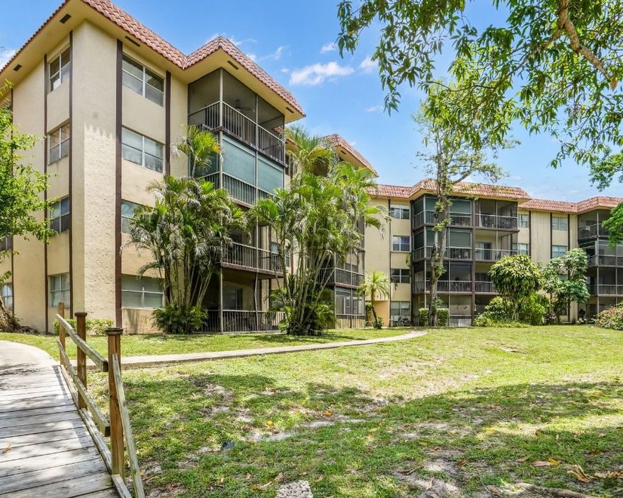 Opportunity knocks with this first floor 1 bed, 1.5 bath condo in The Inverrary Country Club Apartments. Embrace the potential of this "blank canvas" unit featuring a screened-in balcony awaiting your personal touch. Customize this space to your liking and create your dream home in a prime location. With a little imagination and effort, transform this condo into a personalized oasis that reflects your unique style and taste. Don't miss your chance to make this condo your very own and unlock its hidden charm and value. HOA includes water, cable, TV and internet.