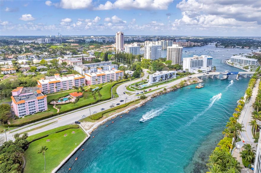 NEWLY PRICED! Feel like you are on a cruise ship as you watch the yachts sail by at your fingertips from this sought-after residence at Newth Gardens in East Boca Raton. This flowthrough unit is a 2 Bed/2Bath with a large, glass enclosed porch overlooking the grounds, pool, inlet & directly out to the Atlantic Ocean.  A spacious abode with generous room sizes & split bedroom plan and not to mention an added bonus room off the porch that could be an office or extra storage.  This well-maintained, light & bright condo retains classic & ageless Palm Beach styled architecture & atmosphere that is rare to find on the market these days. This condo is the perfect "nest in the sun" for any snowbird or for the fortunate individuals that can live in it year-round. A must see & priced to sell.