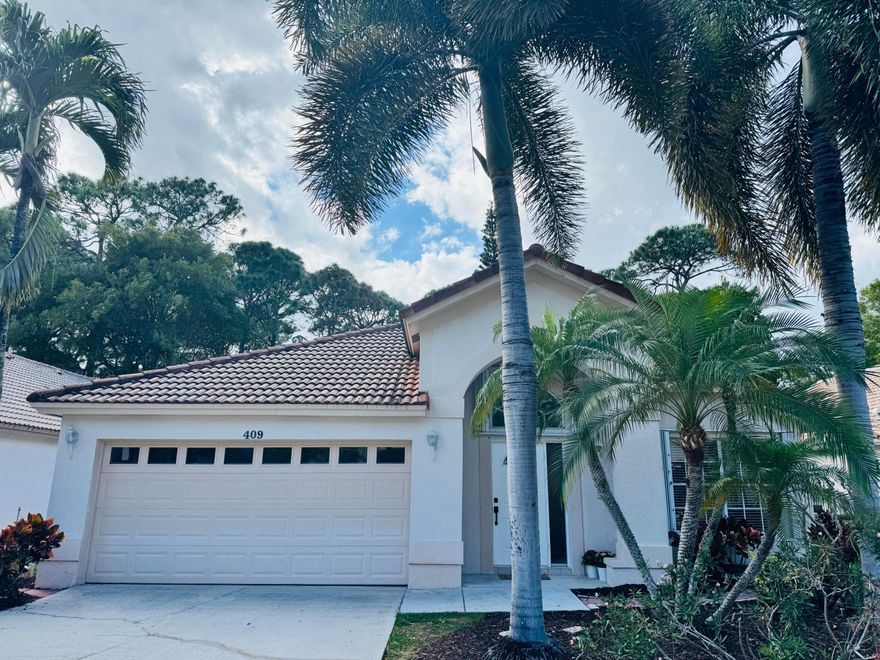Welcome to Bent Tree, a sought-after gated community in the heart of Palm Beach Gardens, offering exceptionally low HOA fees along with a community pool & tennis courts. at gate give the address. . This well loved one-story Valencia model features 3 bedrooms & 2 bathrooms & is perfectly positioned on a serene preserve lot. 
The home includes an updated kitchen & bathrooms, as well as a brand-new roof for added peace of mind! This home also boasts vaulted ceilings making this feel extremely open. Enjoy outdoor living in the private backyard with a screened, covered patio!
Ideally located near premier shopping & dining, with easy access to I-95 & the Florida Turnpike. Close to top Palm Beach Gardens amenities such as the Tennis & Pickleball Center. It's within walking distance to A-rated elementary & Middle Schools.