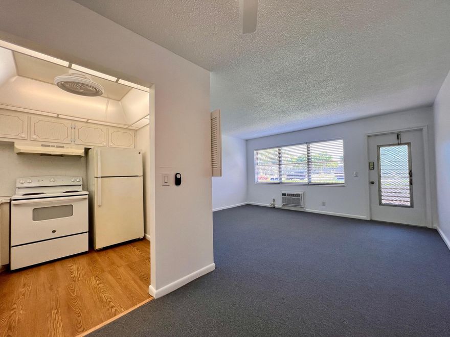 Lovely Annual Rental in 55+ Century Village! Occupants Must Be 55+. First Floor 1/1With New Carpet, Window Treatments, and Freshly Painted. Lovely Screened Lanai Off of the Bedroom. No Pets. No Smoking. Move In Requirements: First, Last, Security, Association Application & Approval, and 650+ Credit Score. 55+ HOPA Community - Occupants Must be 55+. Century Village is a 55+ Resort Style Community With So Much to Offer... - shows, movies, clubs, pools, security, and transportation service. The Clubhouse features a theater, indoor pool, card room, community/party room, billiard room, shuffleboard, tennis, pickleball, bocce, and two outdoor pools, Numerous heated outdoor pools throughout the community. Separate fitness center with gym and outdoor heated pool & resistance pool. Two guarded gates and 24-hour roving security patrol.