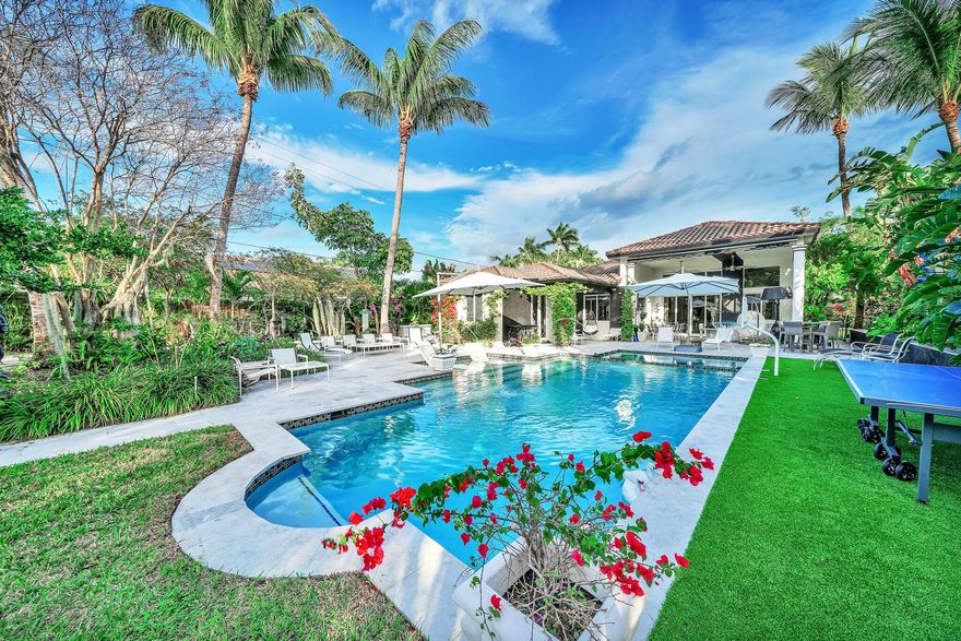 RARE OPPORTUNITY TO LEASE A 4 BEDROOM FULLY RENOVATED SINGLE STORY HOME ON ALMOST AN ACRE OF LAND IN EAST BOCA!THIS SPRAWLING RANCH FEATURES AN OPEN AND INVITING FLOOR PLAN WITH 13 FT CEILING, AND ABUNDANT NATURAL LIGHT THROUGHOUT!SPECIAL FEATURES INCLUDE ALL IMPACT WINDOWS AND DOORS, BRAND NEW PORCELAIN TILE FLOORING, AND DESIGNER LIGHTING FIXTURES THROUGHOUT. A GORGEOUS NEWLY RENOVATED KITCHEN FEATURES MODERN CABINETRY, A GAS RANGE TOP, AND CRISTALLO MARBLE  COUNTERTOPS!THE GRACIOUS PRIMARY SUITE FEATURES TWO NEWLY FITTED WALK IN CLOSETS AND A LUXURIOUS PRIMARY BATH IS COMPLETE WITH NEW CABINETRY AND TILE. ADDITIONALLY, THERE IS A SEPARATE ROOM OFF OF THE PRIMARY BEDROOM THAT COULD WORK AS AN OFFICE, A GYM, OR AN ART STUDIO!THREE MORE GUEST BEDROOMS ARE ALL EN SUITE.