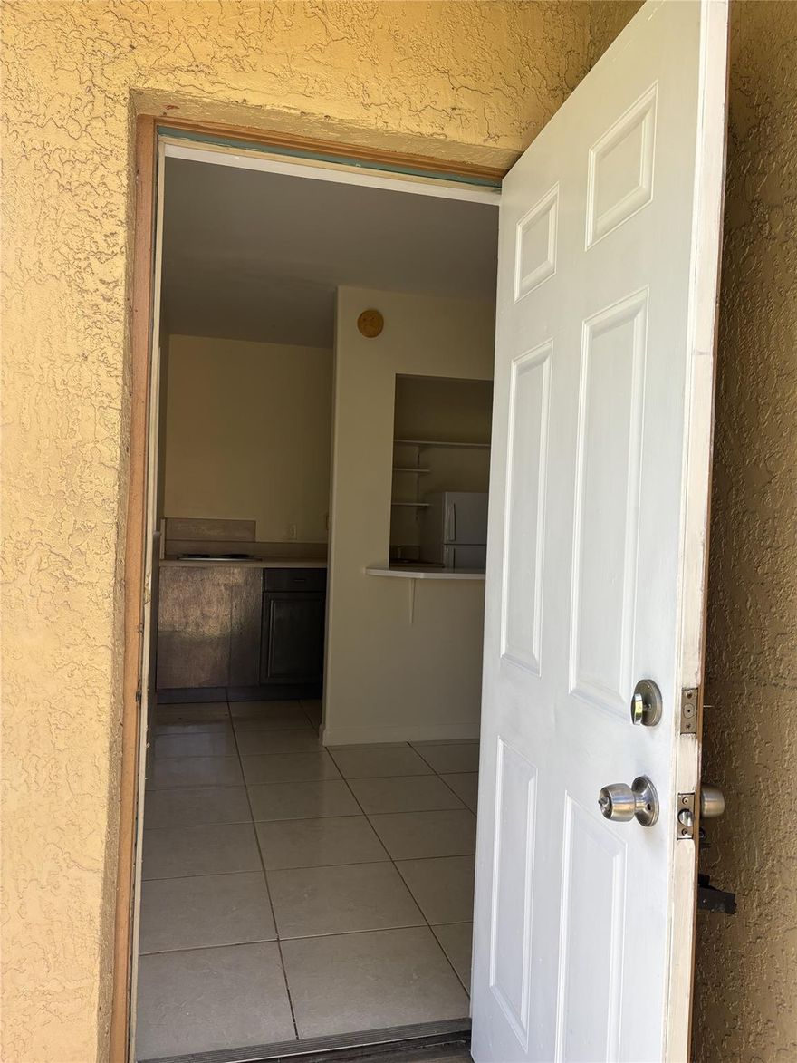 Available now! Great location and great price! FPL and Water included with the rental price. Freshly painted and all tile floors. Laundry on site. 1 parking space. Good credit (ideally 650+) with work & rental history. Move-in costs are 1st month's rent + 2 months security deposit. Rental is for 1 person only and no pets.