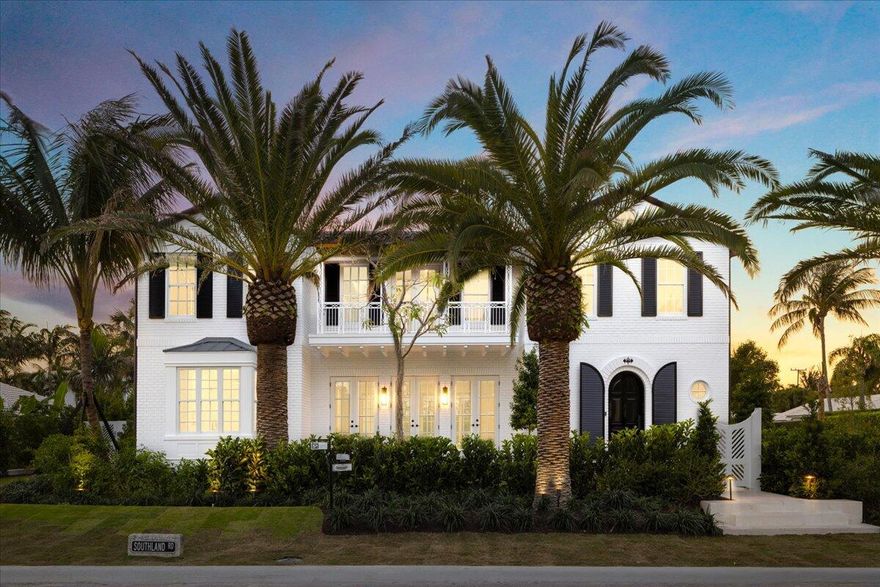 Just completed on an oversized north end lot, this five-bedroom 6.2-bathroom home is beautifully appointed and detailed. The first-floor primary suite has two luxury bathrooms, large closets and overlooks the expansive pool/patio. The main entry has a gracious two-story foyer with black and white patterned marble flooring. The free-flowing floorplan boasts an eat in kitchen and pantry, a covered loggia, beautiful hardwood flooring throughout, an elevator and two car garage. Completion date: April 2024.