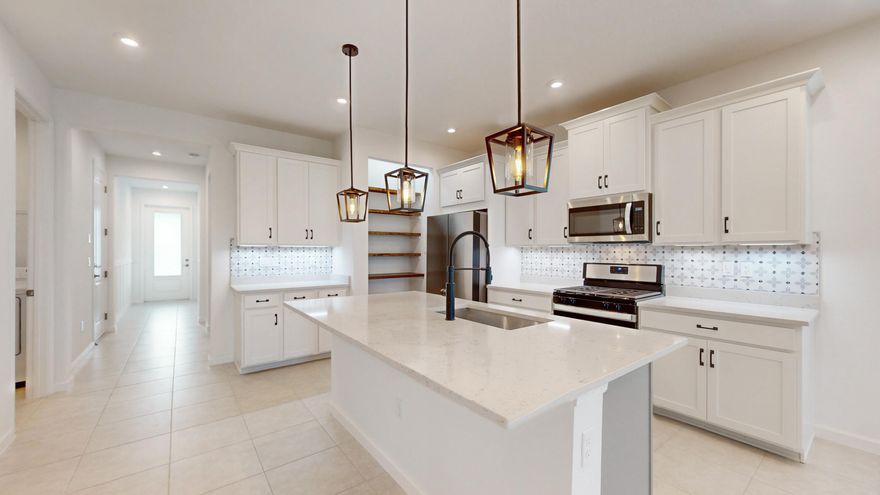 Move-In Ready in Tradition!This 2022-built home offers 4 bedrooms and 3 full bathrooms with a smart split-bedroom floor plan, including a private retreat with a nearby bath--perfect for guests, teens, or a home office.Enjoy modern finishes such as quartz countertops, stainless steel appliances, impact windows, high ceilings, and natural gas for cooking, laundry, and hot water. The home also includes a 2-car garage, welcoming front porch, and a covered lanai for relaxing or entertaining.Your rent includes high-speed internet, cable, lawn care, and pest control--plus full access to the resort-style pool, hot tub, and fitness center.Located in EMERY II at Tradition, just steps from the future Regional Park and minutes from shopping and dining.Schedule your showing today!