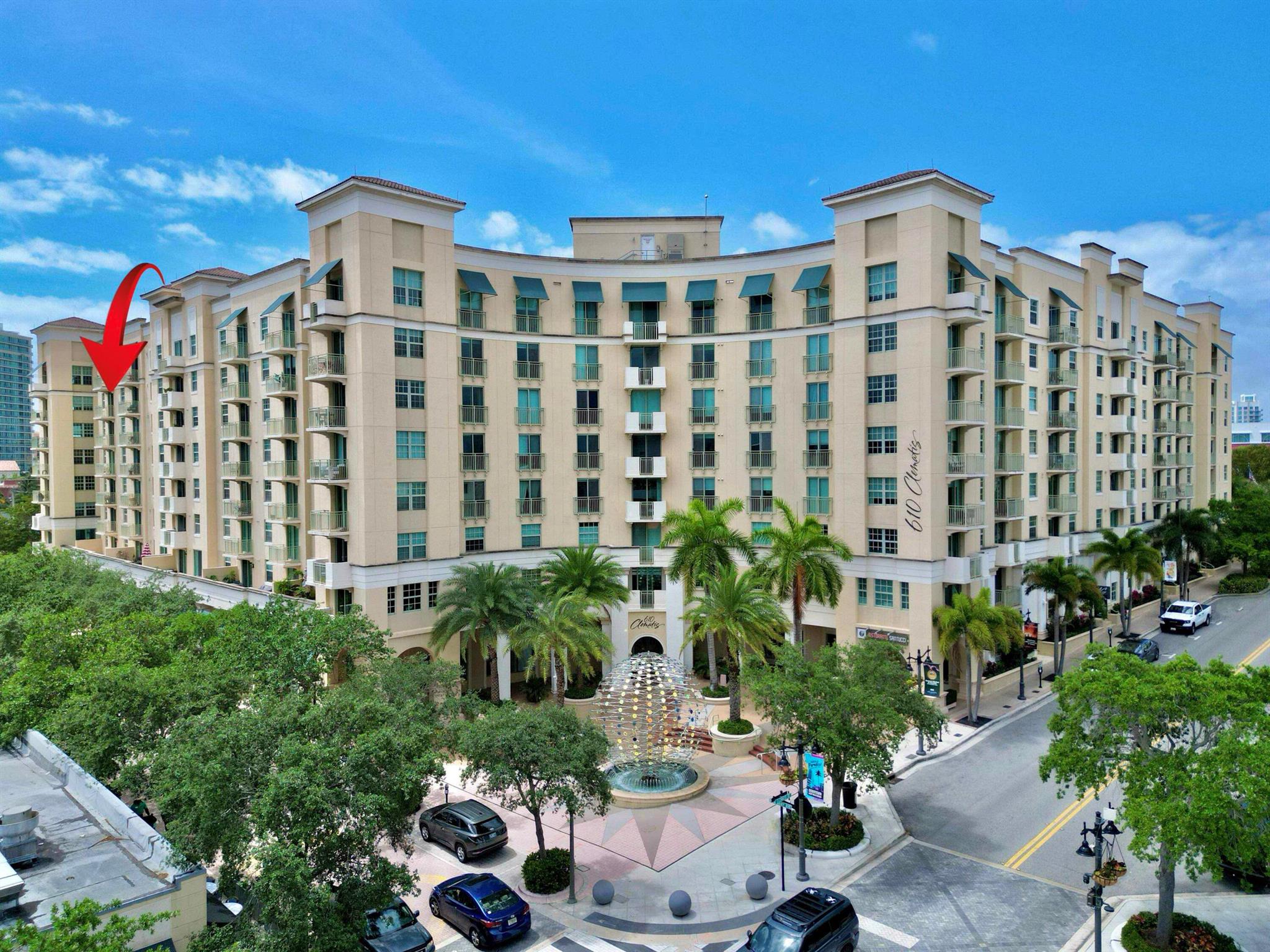 Overlooking City Hall and the Library, this large 2/2 condo is fully furnished and recently renovated. Enjoy breathtaking views from the comfort of your own home.Key Features:Recently painted and new flooring in both bedroomsNew washer and dryerPleasantly furnished24-hour professional lobby services with key-controlled access and closed-circuit camerasAmenities:Fully equipped fitness center with cardio equipment, free weights, dry sauna, and steam room3,400 sq. foot interior Recreation Deck with lushly landscaped courtyard, 2 equipped BBQ areas, water fountain, and Zen gardenLarge infinity saltwater heated pool for lap swimming or relaxation