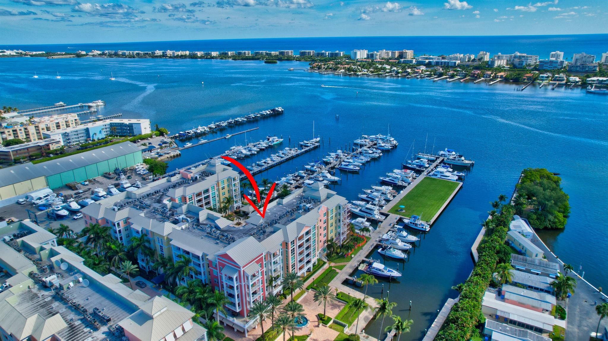 Beautiful building on the intracoastal! Come enjoy true Florida paradise! This ground floor unit is a perfect getaway for the winter or all year round!The unit has been a wonderful rental over the years, now it's time for someone else to make it profitable or enjoy it themselves!Freshly painted throughout, high ceilings, well appointed kitchen with wood cabinetry and granite.Close to restaurants, the beach and so much more.Beautiful pool overlooking the water and the marina.Building amenities, pool, gym, marina,valet and manager on site.