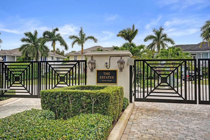 Set behind gates within The Estates, a private enclave of just 12 residences, this 2017 custom-built modern home offers a rare Palm Beach proposition: single-story living with true lock-and-leave convenience. Opportunities in this community are exceptionally limited! Designed for ease, efficiency, and low-maintenance ownership, the home delivers a refined lifestyle without excess or complication. Volume ceilings and a well-composed open layout create a contemporary flow that feels intentional and thoughtfully scaled. The chef-forward kitchen anchors the space with a premium Thermador appliance suite, supporting both everyday living and effortless entertaining. Four bedrooms include a private office or guest space, allowing the home to adapt easily to changing needs. Outdoors, --> a Palm Beach-inspired garden extends the living space with an outdoor kitchen ideal for casual gatherings, evening meals, and weekend entertaining. The yard offers room to add a lap pool, providing an opportunity to further personalize the property and enhance its long-term value.

Located in the golf-cart-friendly Village of North Palm Beach, you're minutes to beaches, golf, Trader Joe's, dining, The Gardens Mall, and PBI Airport - an address chosen as much for convenience as for lifestyle.

Homes in The Estates rarely change hands. This is a scarce opportunity to secure modern, single-story living in one of North Palm Beach's most tightly held enclaves - where demand remains steady and long-term ownership is the norm.
