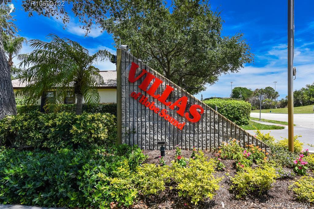 A 2 bedroom, 2 bath Villa in a 55+ community. Vaulted ceiling. All 1 level. Front porch. All tile. Back screened porch. All appliances. Tile flooring. Full storm protection. full size washer/dryer in Villa. Pet OK. Tenant responsible for Electric, Water, and WIFI (if needed). Close to the new Publix, Hobe Sound beaches, Salerno waterfront dining.