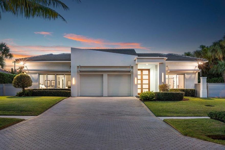 The perfect coastal property in a community that feels like home. Live an inspired life along A1A in welcoming Ocean Ridge, convenient to both Delray and Palm Beach. 17 Coconut Lane is an ideal single-story home with a triple split floor plan featuring volume ceilings and large windows that bathe the home in natural light. Chef's kitchen with 6-burner gas Wolf range. Side-by-side full size Sub Zero fridge & freezer. 3 large bedrooms all feature ensuite baths. 4.5 baths. A true dual master bedroom setup. The primary bedroom, office and living spaces all point toward the resort-inspired backyard paradise. The property experienced a recent complete renovation, creating a warm and inviting indoor-outdoor lifestyle on this large, gorgeously landscaped lot. Modern updates throughout. Must see!