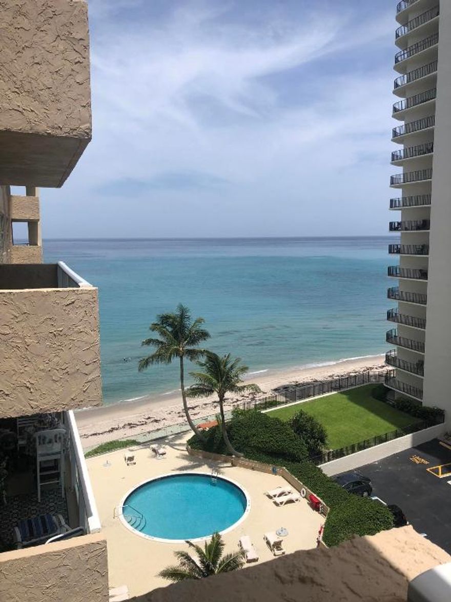 Ocean and Intracoastal views from this Turnkey, fully furnished, updated and renovated condo at Aquarius. This 1BDR / 1.5 Bath unit features an extra convertible room that is currently configured as a 2nd bedroom. Amenities include newly renovated Lobby and common areas, circular heated pool overlooking ocean with glass viewing rails. Laundry area on each floor. Fitness room, game room, and outdoor BBQ area. Located on private North end beaches.