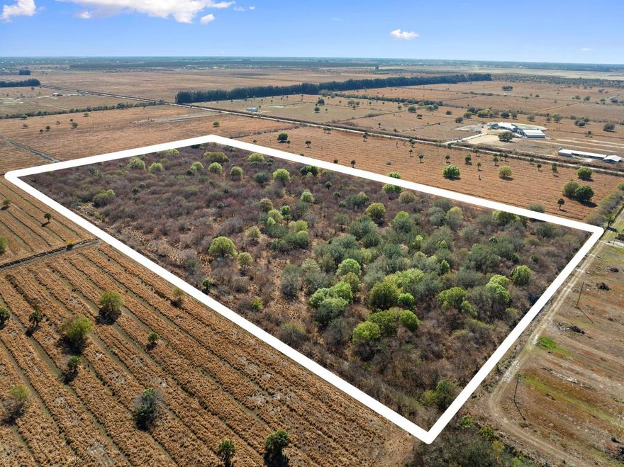 Rarely Available 20.32 +/- Acres!! Here is your chance to own land in Western St. Lucie County! Build your dream home, ranchette or equestrian estate. This property has a variety of uses with agricultural zoning (AG5). Ready to clear and use for cattle grazing. Explore the many possibilities to make this property your own – won’t Last!! See attachments.