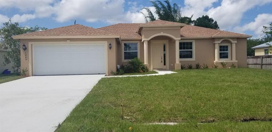 Beautiful brand new house with split floor plan. Inside you will find a formal dining and living room, family room and breakfast area. The kitchen is very well appointed with upgraded shaker style cabinets that have 42'' uppers. and include soft close doors and drawers, granite counter tops t and SS appliances. The master suite includes two walk in closets, two vanities and a jacuzzi tub.  All bathrooms have granite counter tops as well.  House has tile throughout all living areas with carpet in the bedrooms.  Windows are impact glass.