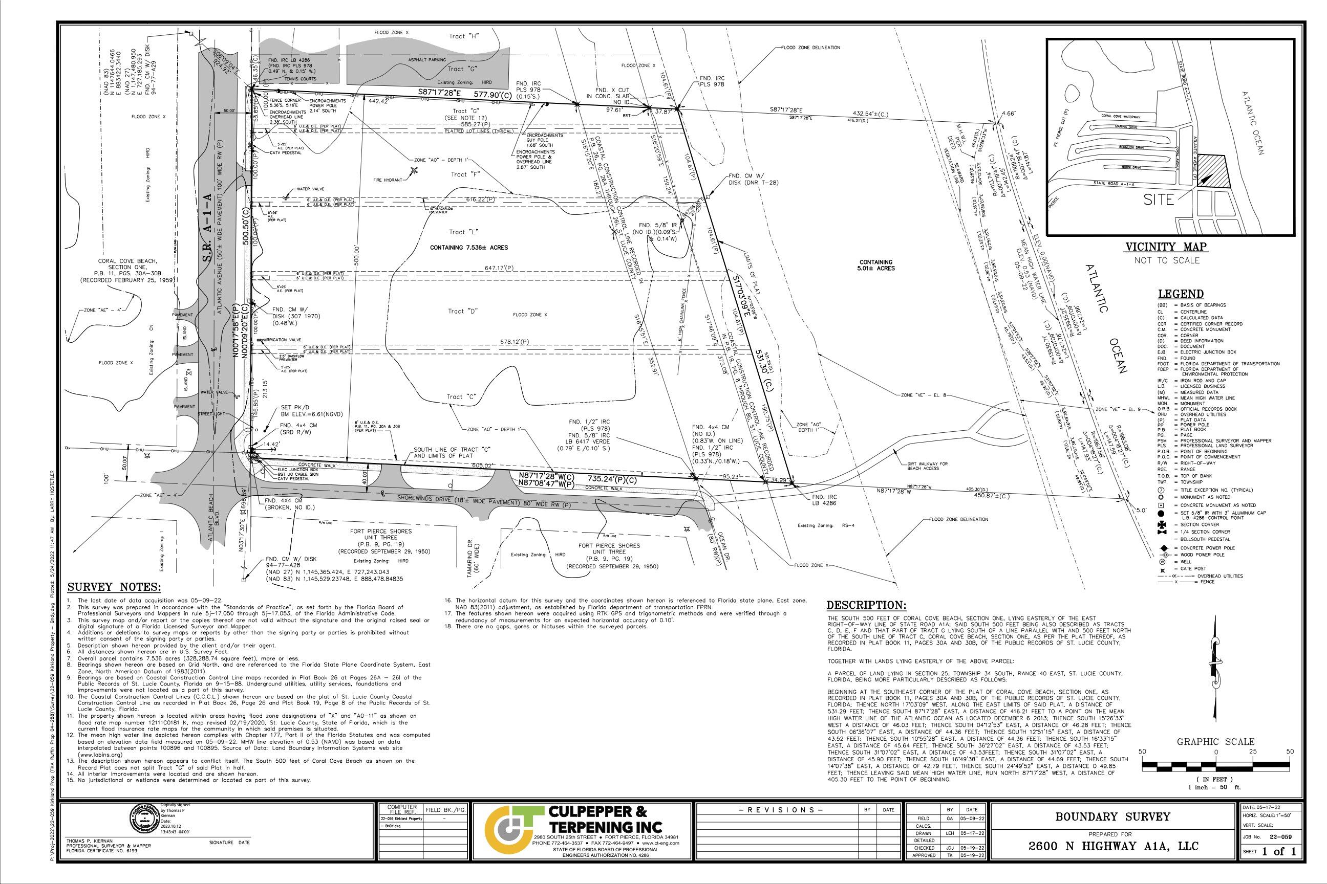 CORAL COVE BEACH SECTION 1 - Land