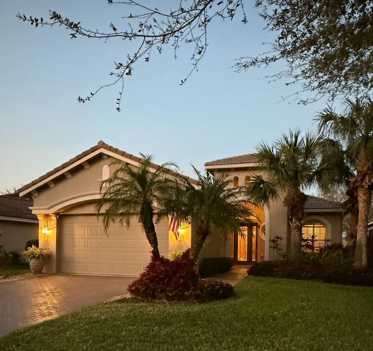 FIND THIS HOME IN A DESIRABLE SUBDIVISION OF PGA VILLAGE, A MANNED GATED COMMUNITY WITH ENDLESS AMENITIES! THIS HOME OFFERS WATERFRONT AND NATURE PRESERVE VIEWS FROM THE LARGE SCREENED PATIO, WITH NO REAR NEIGHBORS. INSIDE, THE FAMILY ROOM FEATURES A CUSTOM BUILT FIREPLACE, PLANTATION SHUTTERS AND CROWN MOLDING THROUGHOUT. MODERN KITCHEN AND BATHROOMS, TRAY CEILINGS AND ETCHED GLASS FRONT DOOR, AND IMPACT WINDOWS IN THE REAR OF THE HOME. AS A RESIDENT OF PGA YOU HAVE ACCESS TO THE ISLAND CLUB AND ALL OF ITS ACTIVITIES. THERE ARE 4 GOLF COURSES WITHIN PGA. SELLER IS MOTIVATED AND IS OPEN TO ALL OFFERS!