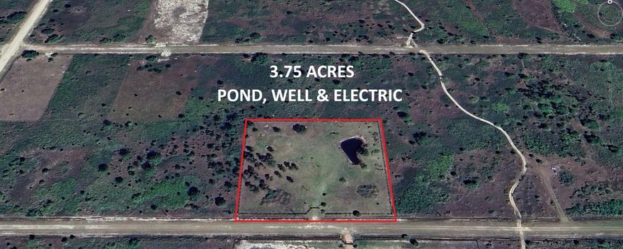 3.75 Acres (3 lots) of high & dry land in the Prairie. Existing well, electric & culvert. two of the lots have been cleared, 1,200 ft of 5 ft. of heavy duty animal fencing installed using 8'' treated posts on 8 ft spacing. Pond dug and fill placed for house pad. Ready for your custom dream home. The hard work has already been done for you. Bring all your animals!