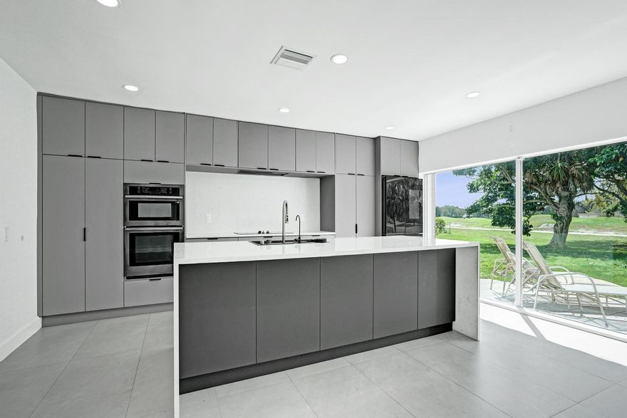 Step into a private retreat where golf course & sunset views take center stage from nearly every window. Completely redesigned & thoughtfully transformed, this home blends modern elegance with an open layout ideal for everyday living & entertaining.  The gourmet kitchen anchors the home with an oversized island perfect for gathering, complemented by designer finishes, custom closets, & abundant storage including a generous pantry & spacious utility room.  With 4 bedrooms & 3.5 bathrooms, the versatile layout offers comfort & flexibility. The oversized covered patio extends the living space outdoors, while the backyard provides a blank canvas for a future pool, outdoor kitchen, or private retreat.  Major upgrades include a new roof, updated electrical & plumbing . NO HOA.