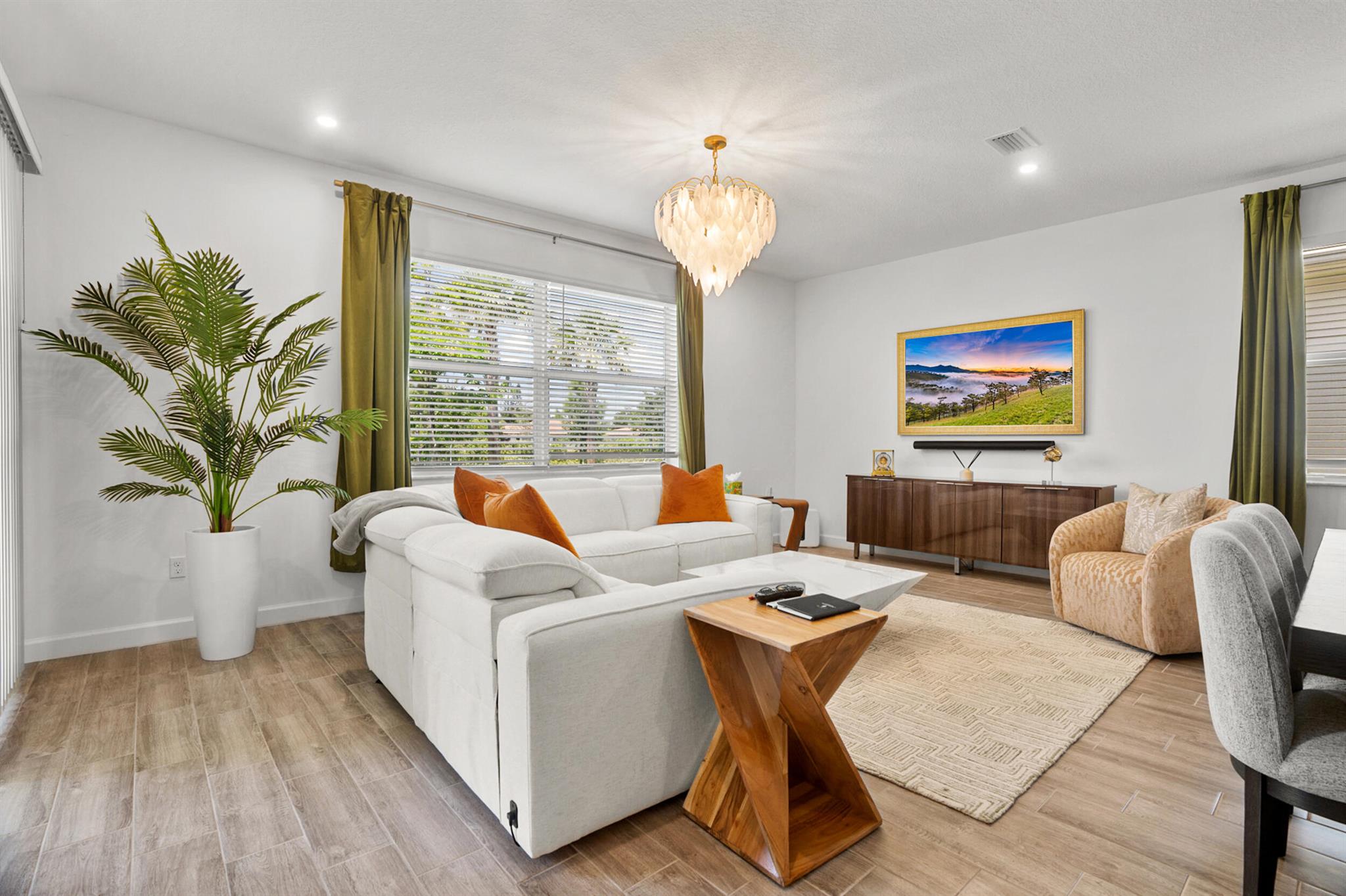 Spectacular model perfect Magnolia, one-story, walking distance to the brand new clubhouse, pool, tennis, pickleball, exercise room and many other activities. Upgraded refrigerator, lighting system, sound system, upgraded closets, pantry and laundry room.