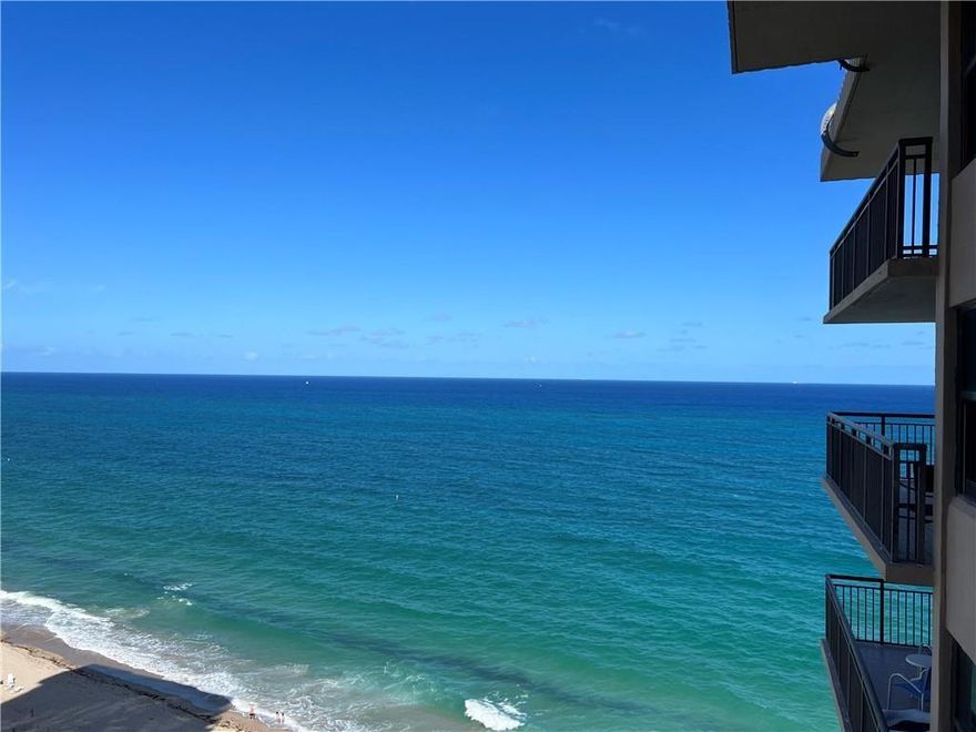 Spectacular oceanfront 1BR/1.5BA condo directly on the sand in the amenity-rich Galt Ocean Club. Enjoy stunning ocean views from the private 16th-floor balcony. Updated kitchen and baths with highly polished Italian porcelain floors throughout. Ample closet space and assigned covered parking. Building amenities include beach chaises and umbrellas, heated pool, fitness center, and community room. Prime Galt Ocean Mile location—walk across the street to shopping and dozens of restaurants. Minimum 700+ FICO score required. No pets or smoking. Rent reduced due to concrete restoration in progress Mon–Fri 8:00 AM–4:00 PM. Easy to show—agent lives in building.