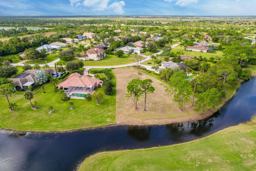 165 feet across the back of pure beauty! View the Cape Club Golf Course with a water view and covered bridges. This is probably the best view in all the community.
Over a half-acre of a flat buildable lot almost completely cleared. 
It already has its own well installed.
Situated in a maned gated community with one of the lowest HOA fees in the county. Just minutes to I-95 and nearby Traditions and Downtown Stuart for shopping, restaurants and entertainment.
If you are going to build your dream house remember Location, Location, Location. Your home will be worth more with this backyard view.
