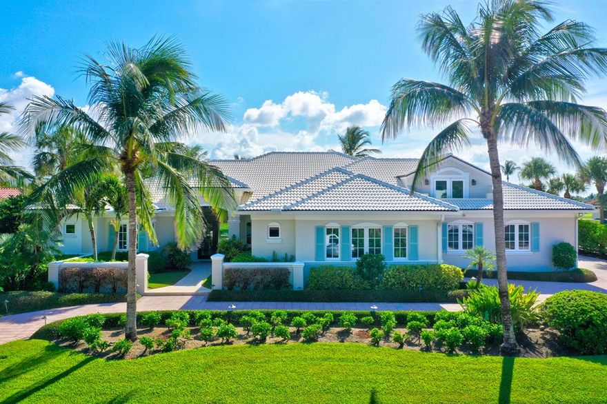 This exquisitely renovated Sailfish Point estate home is a marriage of coastal serenity, precise design, sumptuous comfort & pure joy. Just steps to the beach & surrounded by stunning views of the newly renovated Nicklaus Signature golf course, this 4 bedroom, 4 full & 2 half bath home boasts an open plan configuration that seamlessly blends the indoors with the outdoors. The chef's kitchen with large island & butler's pantry offers several vignettes to gather & socialize in comfort. The large family room with entertainment bar is perfect for game day or everyday living while the formal living room & dining room are perfect for traditional entertaining. The outdoor oasis offers plenty of room to lounge poolside, dine al fresco or relax with a good book.  Possible golf membership available.