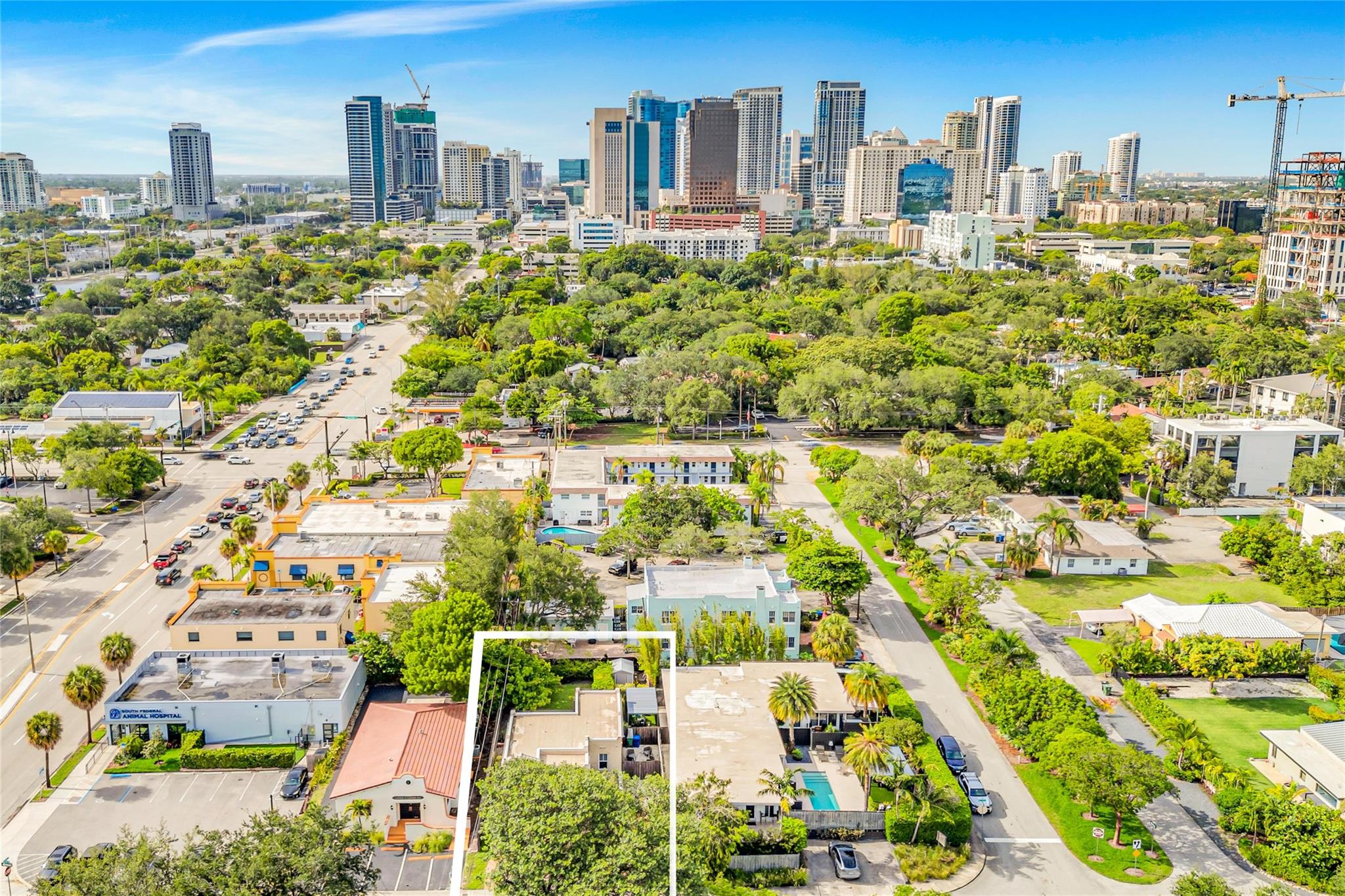 ZONED SRAC-SAE – One of Fort Lauderdale’s most powerful and flexible zoning designations! This fully renovated, fully furnished 2BR/1BA gem in Poinciana Park allows for bars, lounges, restaurants, cafés, retail, creative offices, venue space & more. A rare turnkey live/work setup with polished concrete floors, dramatic exposed wood-beamed ceilings, impact windows, designer finishes, and updated systems. Lush tropical landscaping, private screened porch, circular driveway, and space to expand, add a pool or create. Surrounded by rapid development and located minutes to Las Olas, Airport, Downtown, and the famed Fort Lauderdale beach. Refer to BCPA for accurate square footage. Adjacent parcels may also be available—ask for details!